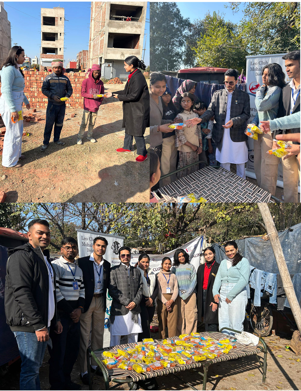 Leo Club Mohali Smiling and Rotaract Club Chandigarh Shivalik conduct medical kit donation drive “Chikitsya”